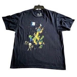 Minecraft T-Shirt Large Black Short Sleeve Crew Neck Cotton Mojang Jinx